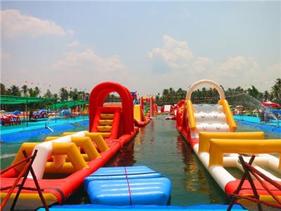 aquaglide inflatable aqua park China factory  BY-IWP-027